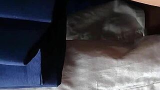 sexy latina upskirt tease flashes from crowded bus ride