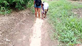 local forest lady heads home after wild outdoor fun 😏🌳