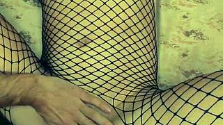 homemade pov hour with amateur european milf wife in stockings anal fucking