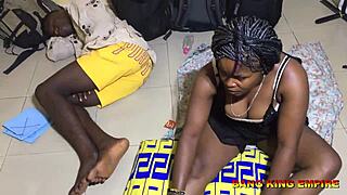 Neighbors fucked my horny big-titted wife doggy style since she craves cock over food!