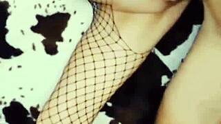 MILF Strips Masturbates Takes Big Cock Deep