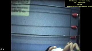 hot chicks clash in intense mixed wrestling catfight