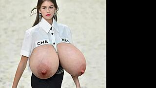 Celebrities flaunt their massive bouncy boobs
