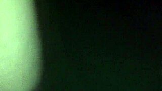 Fishnet G-String Hottie Poses Naked in Wood Outdoors