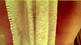 hairy girl masturbates wet pussy on toilet solo closeup