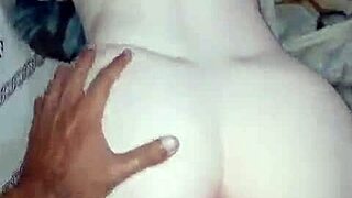 Redhead teen spreads tight pussy for bbc motel creampie