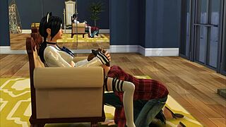 sims 4 sim licks pussy in intense cunnilingus scene?