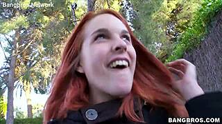 pink nipple redhead latina gulps huge cum mouthful facial