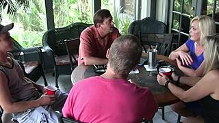 all these shaved milf pussies pierced nipples ready for group licking orgy fuckfest