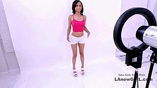 Hey, petite brunette teen nailed hard at casting couch? 😏🍆💦