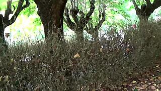 pamela squirts wildly while fucking outdoors part 3