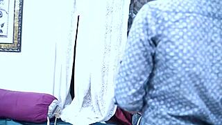 hot indian sister-in-law bedroom fuck with creampie licking and rough orgasm