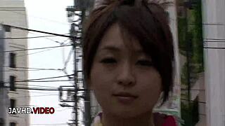 nozomi's hot jav blowjobs end with creamy explosion all over her asian bed?