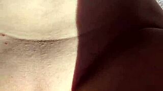 rubbing my shaved pussy triggers massive cum explosion!