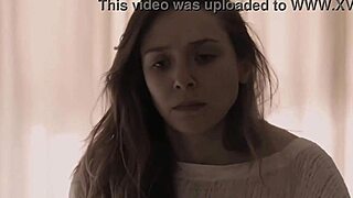 elizabeth olsen moans hot while shaking those big natural tits