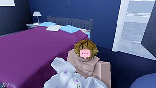 They blow me up hard in Roblox condo game