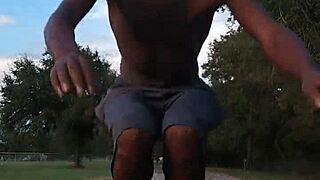 hempstead's cute athletic dorm workouts with roommates