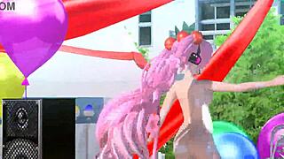 Hatsune Miku's colorful nude mod shines bright 🎤🌈