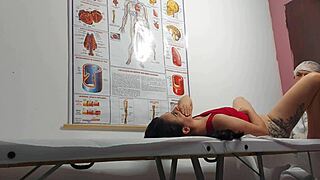 ginecologista fingers tight cu then barebacks juicy paciente pussy and ass rough