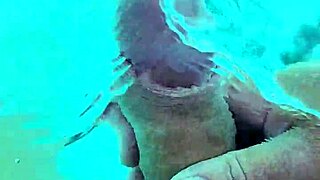 Guy strokes cock solo naked poolside handjob masturbation voyeur tease in public water 3