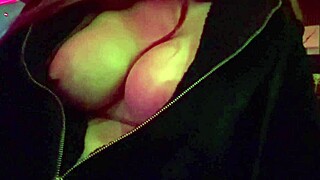 Italian Milf's Massive Tits Flash In Public