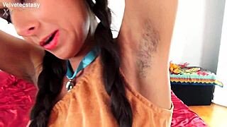hey check out this hairy pussy intro on our casting couch