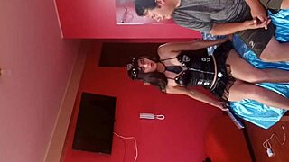 candyboon dresses as sexy halloween cop and demands peruvian teen pussy pounding