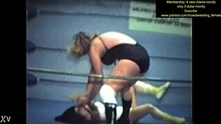 hot chicks clash in intense mixed wrestling catfight