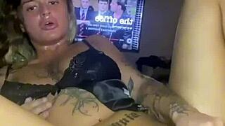 thick goth teen fucks her big ass before parents get home