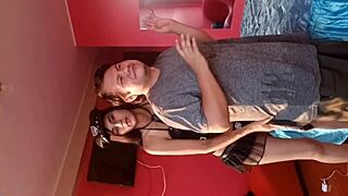 candyboon dresses as sexy halloween cop and demands peruvian teen pussy pounding