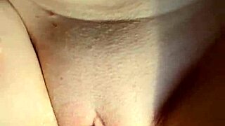 rubbing my shaved pussy triggers massive cum explosion!