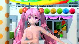 Hatsune Miku's colorful nude mod shines bright 🎤🌈