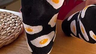 sniff and lick my sweaty nylon feet bon appetit lover