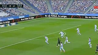 Real Sociedad 1x6 Barcelona Goles Y Acción Intensa