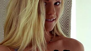 hey nikki leigh rips clothes off her big tits blonde curvy naked body!