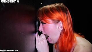 you dirty girl cassie swallow that gloryhole cumshot on your tongue?