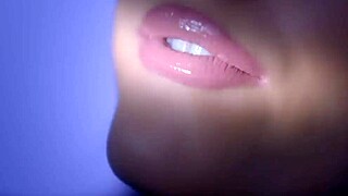 ariana grande's cute petite tongue looks so tempting...