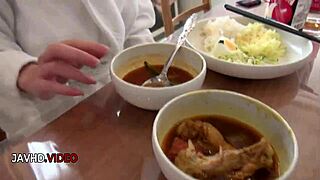 chisa hoshino's shaved pussy fingered hard then fucked deep