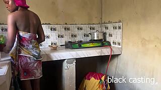 i surprise skinny maid riding cock in kitchen sans wife