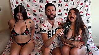 Hot Chilean girls heat up spicy room interview