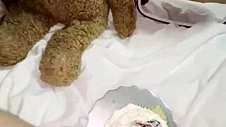 Kinky 18YO Virgin Step Sis Masturbates with Creamy Cake Instead of College!