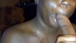 remember darkchocolatebarbie's sloppy deepthroat blowjob ending in hot facial cumshot?