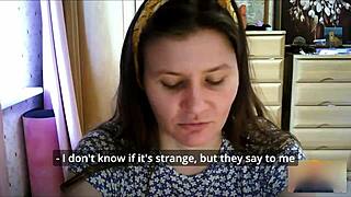 Brunette Girl Next Door Fingers Tight Pussy on Webcam