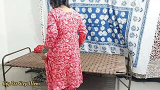 my desi stepmom's big tits bounce wild in boyfriend fuck fantasy