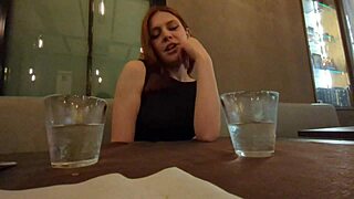 Risky Bathroom Fuck on Date with Online Italian Hottie Dia!
