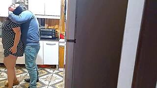 oh man the kitchen of sin where wife bangs her lover rough umm