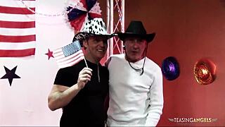 Two chicks get wild sharing cocks and fun together