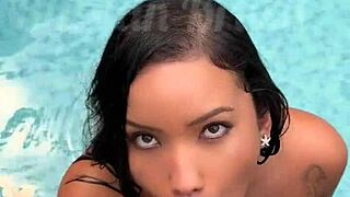 casada gostosa lina nakamura takes big cock facial poolside at hotel - public interracial show