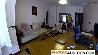 EBONY MILF Kyte Nails ANAL CASTING with Big Black Cock