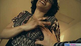 Glasses Brunette Pornstar Deepthroats Monster Cocks In Wild Poses